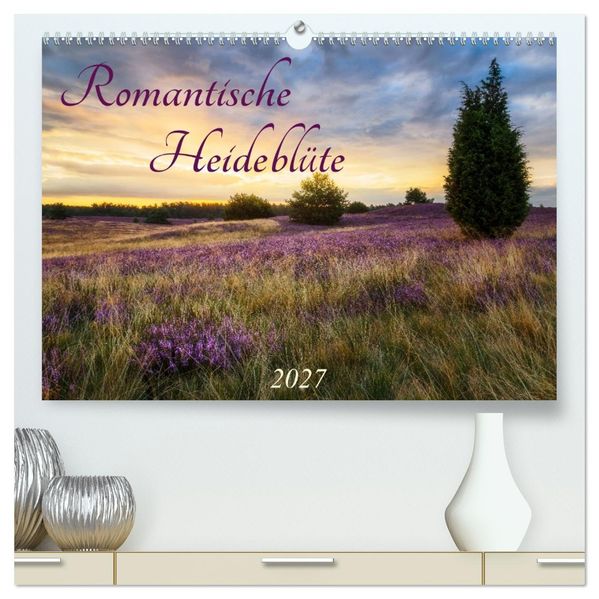 Romantische Heideblüte (hochwertiger Premium Wandkalender 2027 DIN A2 quer) Kunstdruck in Hochglanz