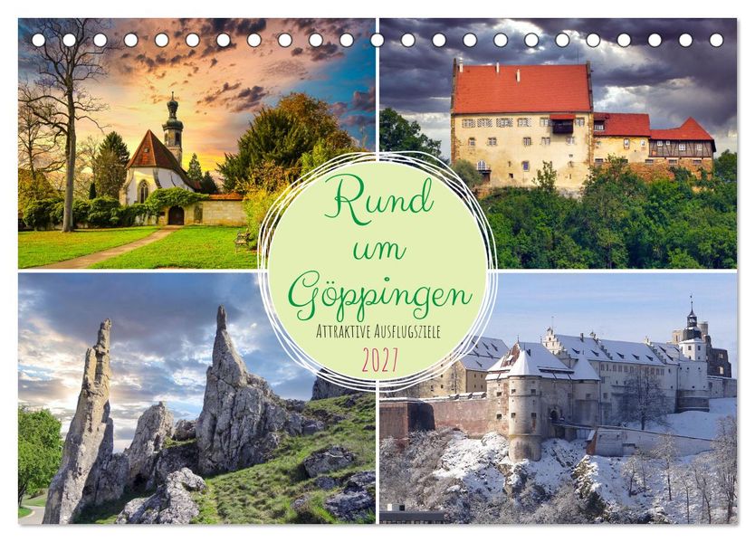 Rund um Göppingen (Tischkalender 2027 DIN A5 quer) CALVENDO Monatskalender