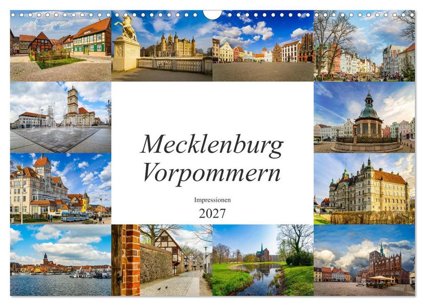Mecklenburg Vorpommern Impressionen (Wandkalender 2027 DIN A3 quer) CALVENDO Monatskalender