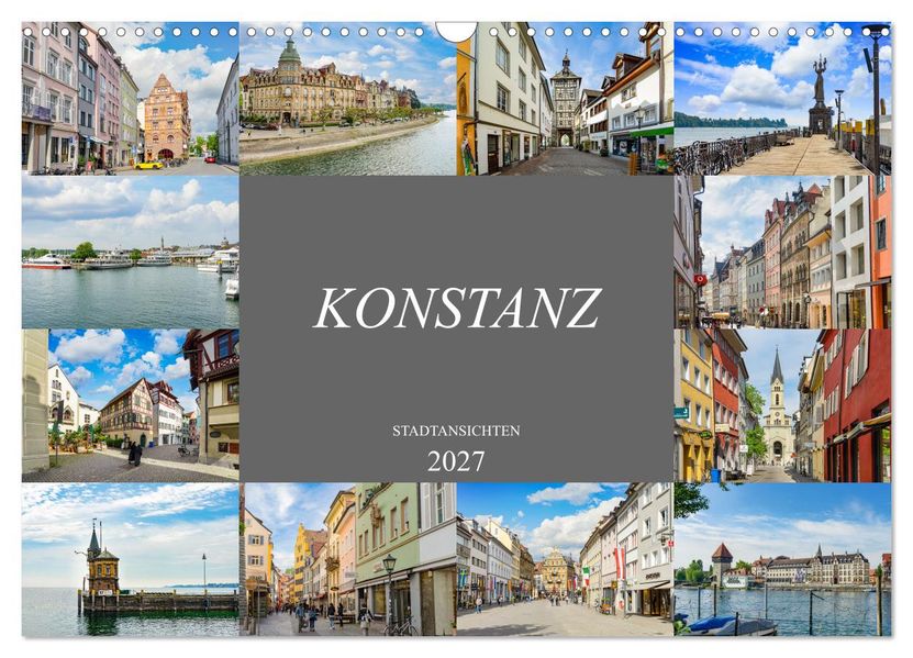 Konstanz Stadtansichten (Wandkalender 2027 DIN A3 quer) CALVENDO Monatskalender
