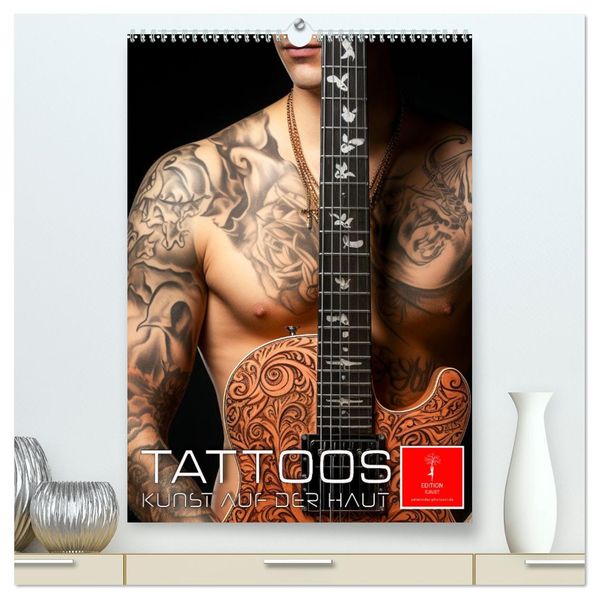 Tattoos Kunst auf der Haut (hochwertiger Premium Wandkalender 2027 DIN A2 hoch) Kunstdruck in Hochglanz