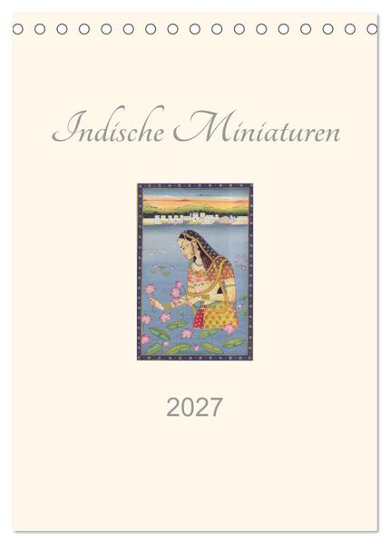 Indische Miniaturen (Tischkalender 2027 DIN A5 hoch) CALVENDO Monatskalender