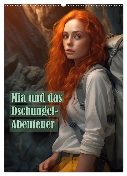 Mia und das Dschungel-Abenteuer (Wandkalender 2027 DIN A2 hoch) CALVENDO Monatskalender