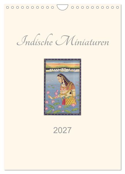 Indische Miniaturen (Wandkalender 2027 DIN A4 hoch) CALVENDO Monatskalender