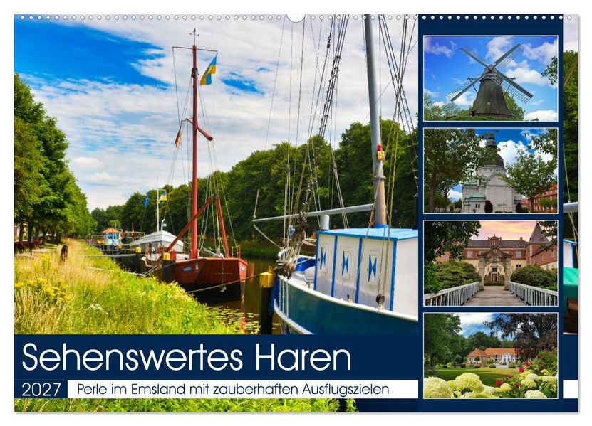 Sehenswertes Haren (Wandkalender 2027 DIN A2 quer) CALVENDO Monatskalender