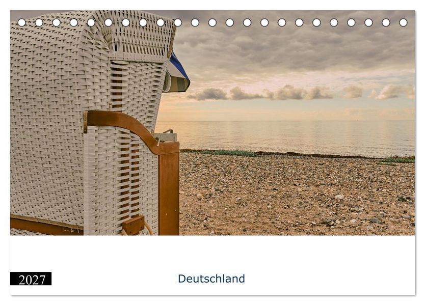 Küstenregionen Deutschland (Tischkalender 2027 DIN A5 quer) CALVENDO Monatskalender
