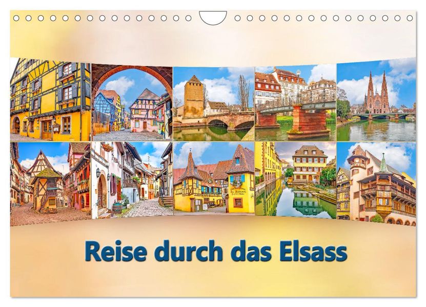 Reise durch das Elsass (Wandkalender 2027 DIN A4 quer) CALVENDO Monatskalender