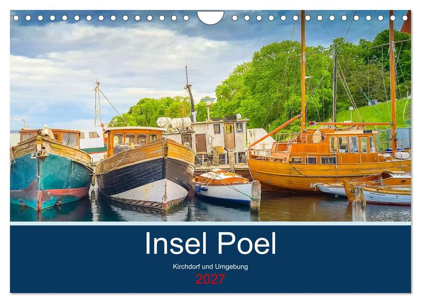 Insel Poel Kirchdorf und Umgebung (Wandkalender 2027 DIN A4 quer) CALVENDO Monatskalender