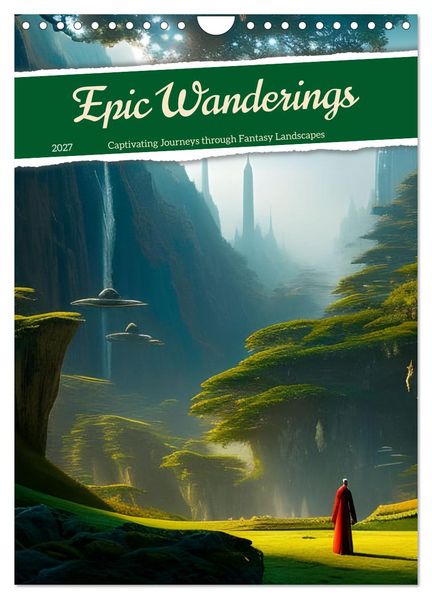Epic Wanderings (Wall Calendar 2027 DIN A4 portrait) CALVENDO 12 Month Wall Calendar