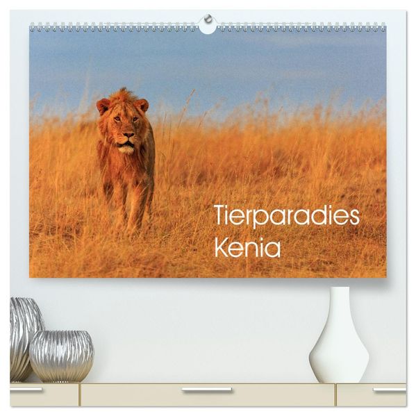 Tierparadies Kenia (hochwertiger Premium Wandkalender 2027 DIN A2 quer) Kunstdruck in Hochglanz