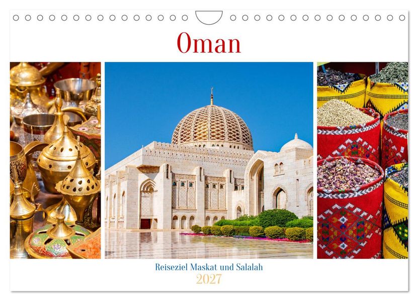 Oman - Reiseziel Maskat und Salalah (Wandkalender 2027 DIN A4 quer) CALVENDO Monatskalender