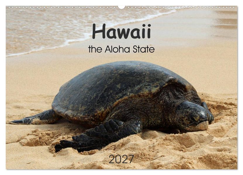 Hawaii the Aloha State (Wandkalender 2027 DIN A2 quer) CALVENDO Monatskalender