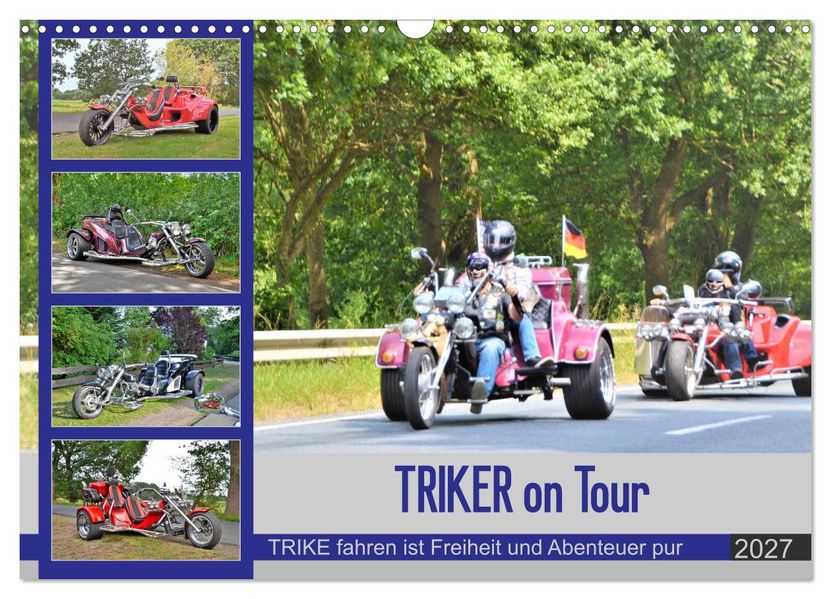 TRIKER on Tour (Wandkalender 2027 DIN A3 quer) CALVENDO Monatskalender