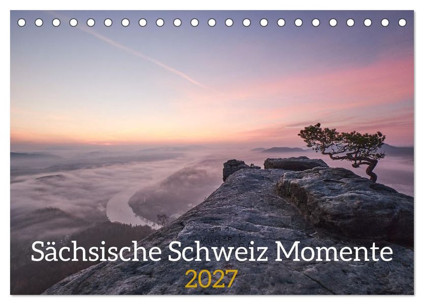 Sächsische Schweiz Momente 2027 (Tischkalender 2027 DIN A5 quer) CALVENDO Monatskalender