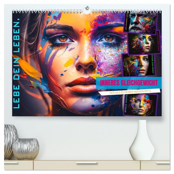 Inneres Gleichgewicht (hochwertiger Premium Wandkalender 2027 DIN A2 quer) Kunstdruck in Hochglanz