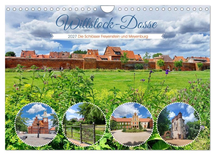 Wittstock-Dosse - Die Schlösser Freyenstein und Meyenburg (Wandkalender 2027 DIN A4 quer) CALVENDO Monatskalender