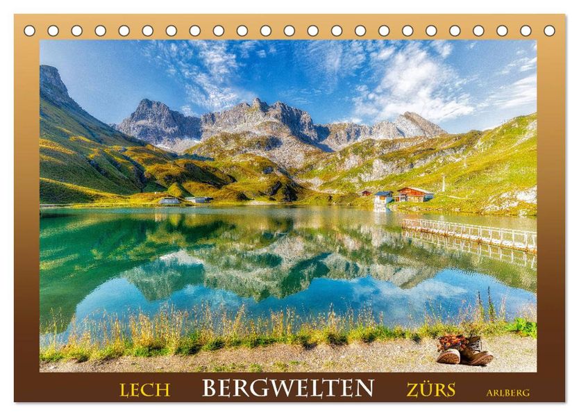 Bergwelten - Lech Zürs Arlberg (Tischkalender 2027 DIN A5 quer) CALVENDO Monatskalender