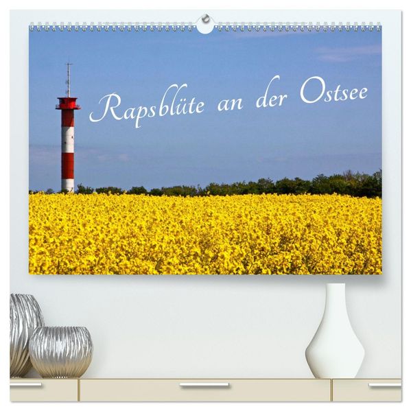 Rapsblüte an der Ostsee (hochwertiger Premium Wandkalender 2027 DIN A2 quer) Kunstdruck in Hochglanz