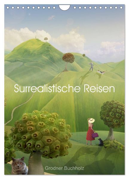 Surrealistische Reisen (Wandkalender 2027 DIN A4 hoch) CALVENDO Monatskalender