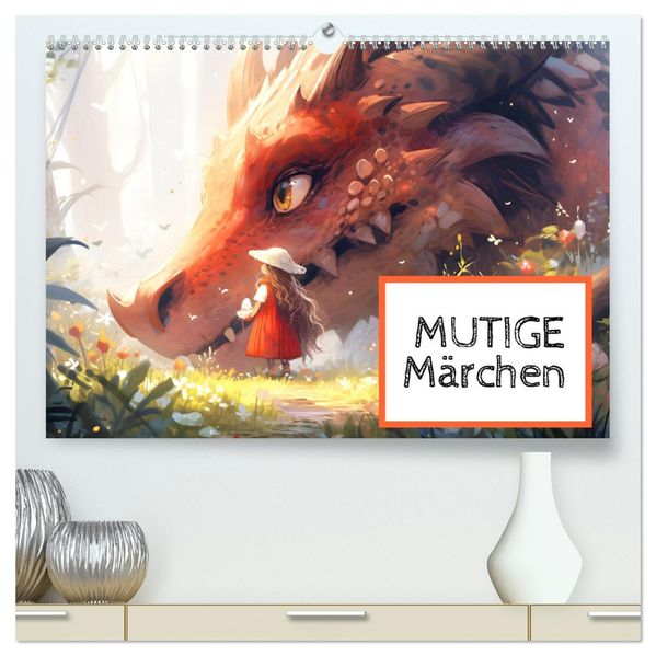 Mutige Märchen (hochwertiger Premium Wandkalender 2027 DIN A2 quer) Kunstdruck in Hochglanz