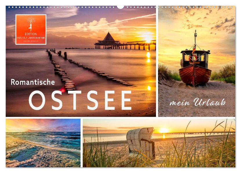 Romantische Ostsee - mein Urlaub (Wandkalender 2027 DIN A2 quer) CALVENDO Monatskalender