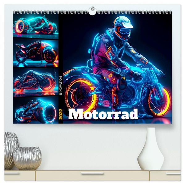 Motorrad Innovation (hochwertiger Premium Wandkalender 2027 DIN A2 quer) Kunstdruck in Hochglanz