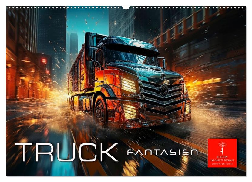 Truck Fantasien (Wandkalender 2027 DIN A2 quer) CALVENDO Monatskalender