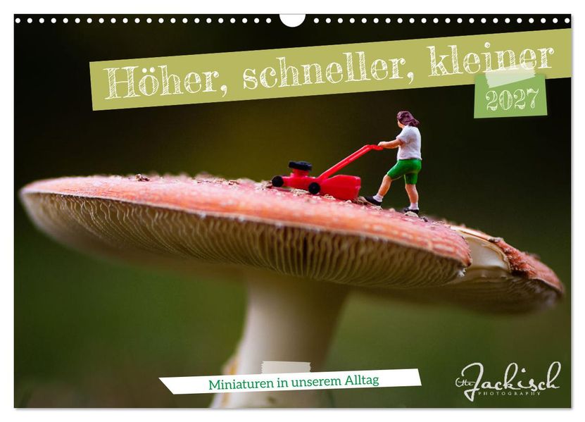 Höher schneller kleiner - Miniaturen in unserem Alltag (Wandkalender 2027 DIN A3 quer) CALVENDO Monatskalender