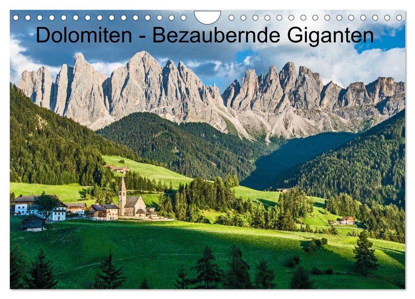 Dolomiten - Bezaubernde Giganten (Wandkalender 2027 DIN A4 quer) CALVENDO Monatskalender
