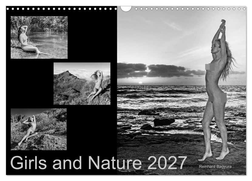 Girls and Nature (Wandkalender 2027 DIN A3 quer) CALVENDO Monatskalender