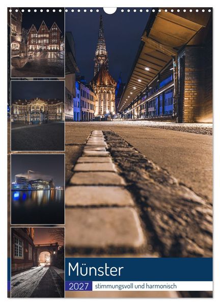 Münster - stimmungsvoll und harmonisch (Wandkalender 2027 DIN A3 hoch) CALVENDO Monatskalender