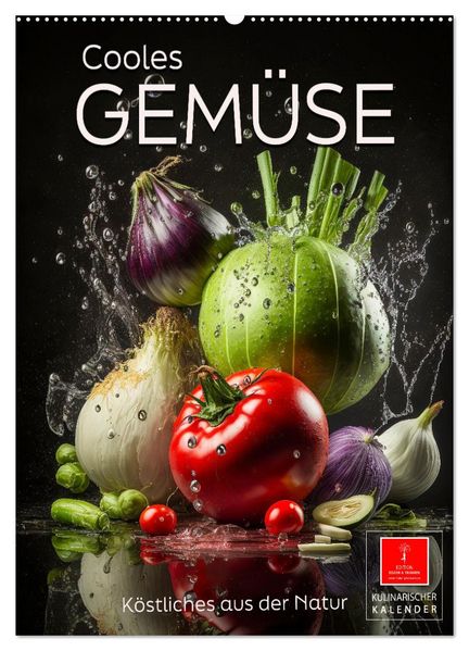 Cooles Gemüse (Wandkalender 2027 DIN A2 hoch) CALVENDO Monatskalender