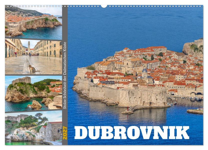 Dubrovnik - Stolze Schönheit der Dalmatischen Küste (Wandkalender 2027 DIN A2 quer) CALVENDO Monatskalender