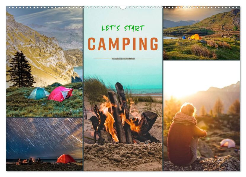 Let's start Camping (Wandkalender 2027 DIN A2 quer) CALVENDO Monatskalender