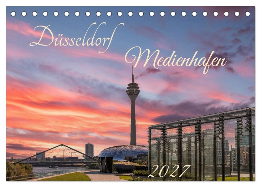 Düsseldorf Medienhafen (Tischkalender 2027 DIN A5 quer) CALVENDO Monatskalender