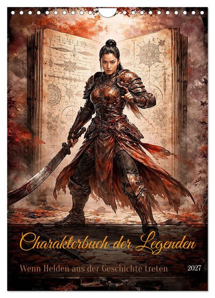 Charakterbuch der Legenden (Wandkalender 2027 DIN A4 hoch) CALVENDO Monatskalender