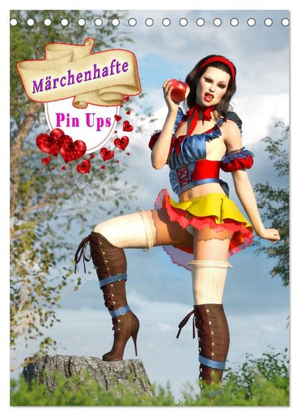 Märchenhafte Pin Ups (Tischkalender 2027 DIN A5 hoch) CALVENDO Monatskalender