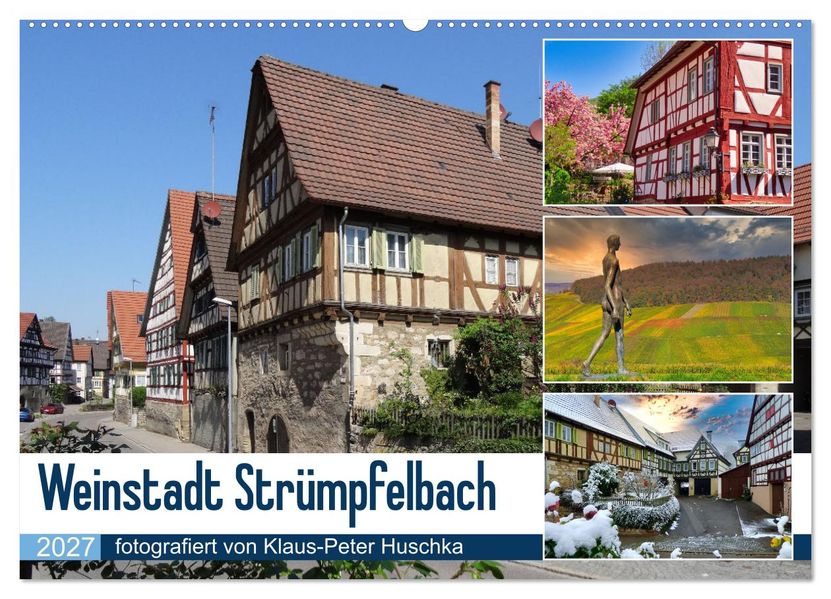 Weinstadt Strümpfelbach (Wandkalender 2027 DIN A2 quer) CALVENDO Monatskalender