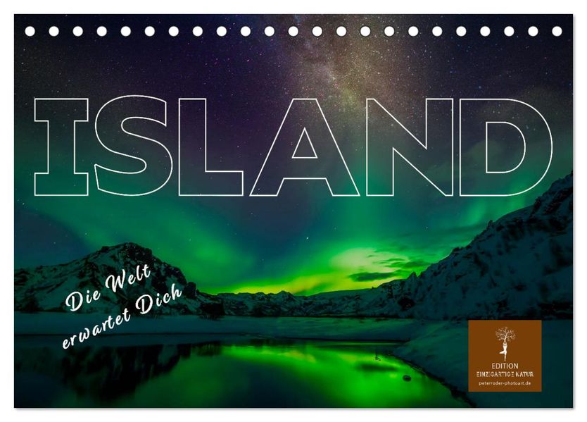Island - die Welt erwartet Dich (Tischkalender 2027 DIN A5 quer) CALVENDO Monatskalender