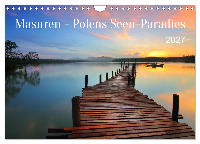 Masuren - Polens Seen-Paradies (Wandkalender 2027 DIN A4 quer) CALVENDO Monatskalender