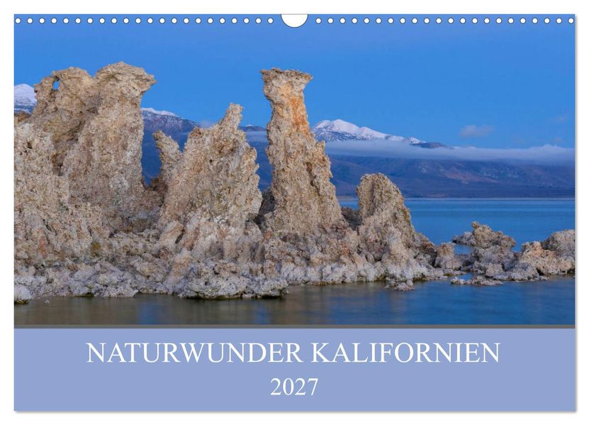 Naturwunder Kalifornien (Wandkalender 2027 DIN A3 quer) CALVENDO Monatskalender