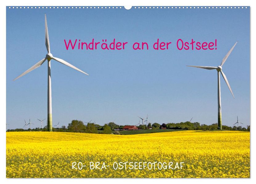 Windräder an der Ostsee! (Wandkalender 2027 DIN A2 quer) CALVENDO Monatskalender