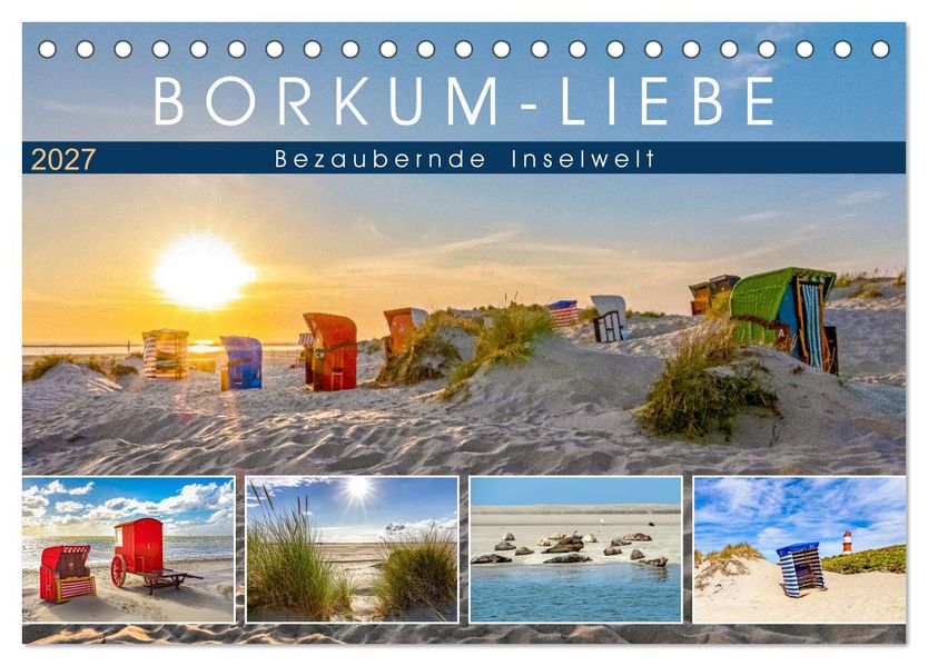 BORKUM-LIEBE (Tischkalender 2027 DIN A5 quer) CALVENDO Monatskalender