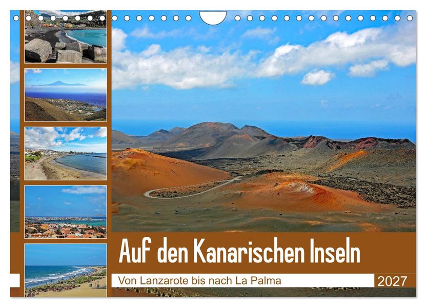 Auf den Kanarischen Inseln (Wandkalender 2027 DIN A4 quer) CALVENDO Monatskalender