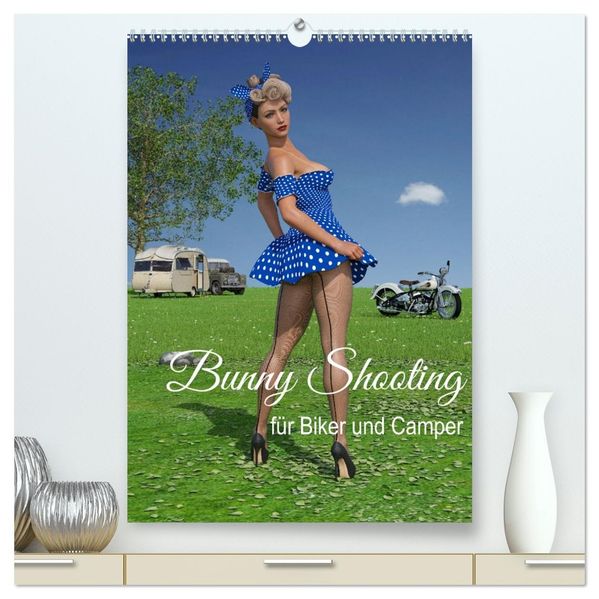Bunny Shooting (hochwertiger Premium Wandkalender 2027 DIN A2 hoch) Kunstdruck in Hochglanz