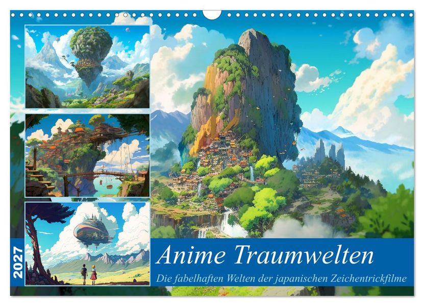 Anime Traumwelten (Wandkalender 2027 DIN A3 quer) CALVENDO Monatskalender