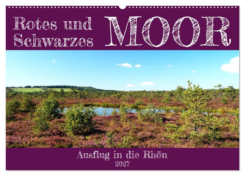 Rotes und Schwarzes Moor (Wandkalender 2027 DIN A2 quer) CALVENDO Monatskalender