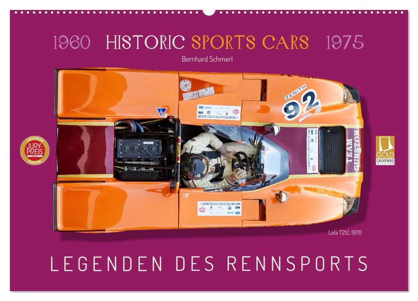 Legenden des Rennsports Historic Sports Cars 1960-1975 (Wandkalender 2027 DIN A2 quer) CALVENDO Monatskalender