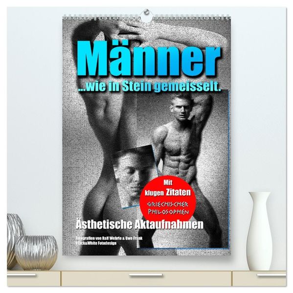 Männer... wie in Stein gemeisselt. (hochwertiger Premium Wandkalender 2027 DIN A2 hoch) Kunstdruck in Hochglanz