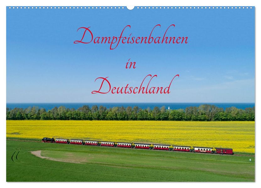 Dampfeisenbahnen in Deutschland (Wandkalender 2027 DIN A2 quer) CALVENDO Monatskalender